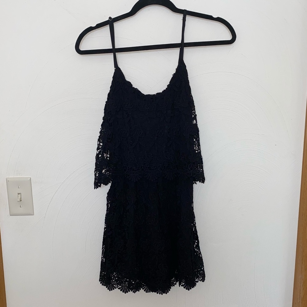 Black lace dress